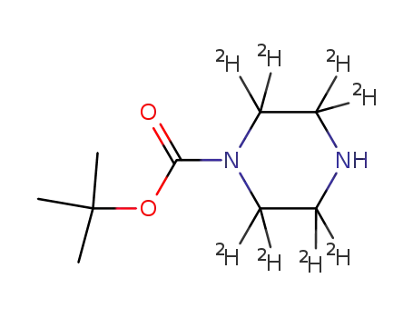 Molecular Structure of 1126621-86-0 (Piperazine-d8-N-t-BOC)