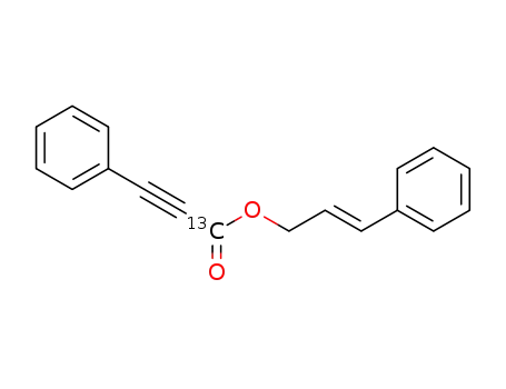 (13)C(carbonyl)-(E)-cinnamyl phenylpropiolate