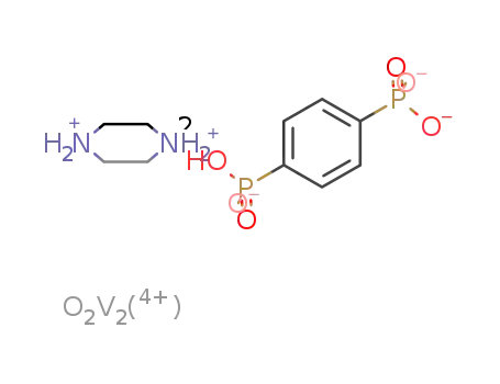 [piperazinium][V2O2(1,4-phenyldiphosphonic acid(-3H))2]