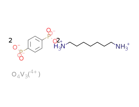 [1,2-heptylenediammonium]2[V3O4(1,4-phenyldiphosphonic acid(-4H))2]