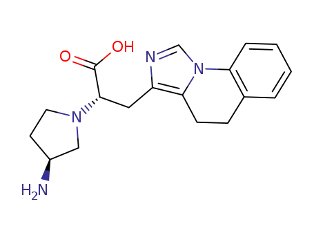 (2S)-2-[(3S)-3-aminopyrrolidin-1-yl]-3-(4,5-dihydroimidazo[1,5-a]quinolin-3-yl)propanoic acid