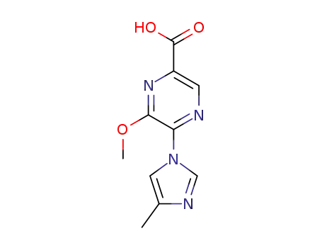 6-methoxy-5-(4-methyl-1H-imidazol-1-yl)pyrazine-2-carboxylic acid