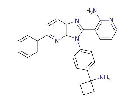 3-(3-(4-(1-aminocyclobutyl)phenyl)-5-phenyl-3H-imidazo[4,5-b]pyridin-2-yl)pyridin-2-amine