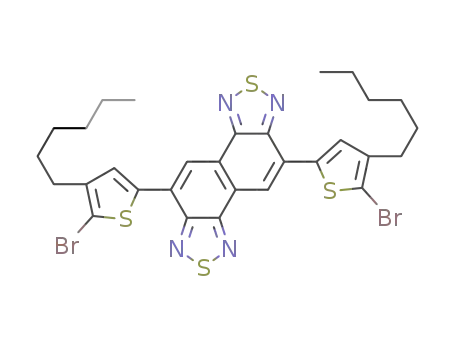 5,10-bis(5-bromo-4-hexylthiophen-2-yl)naphtho[1,2-c:5,6-c]bis(1,2,5-thiadiazole)