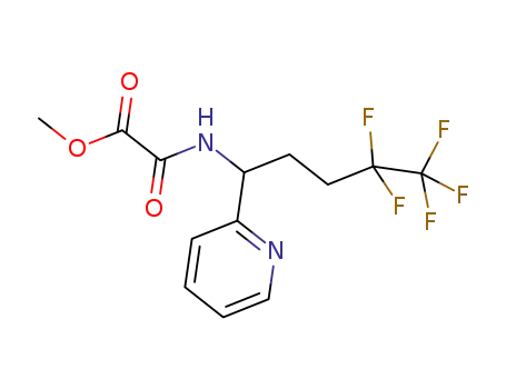 methyl oxo{[4,4,5,5,5-pentafluoro-1-(pyridin-2-yl)pentyl]amino}acetate