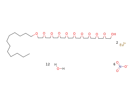 [(Eu(NO3)3)2(decaethylene glycol monododecyl ether)]*12H2O