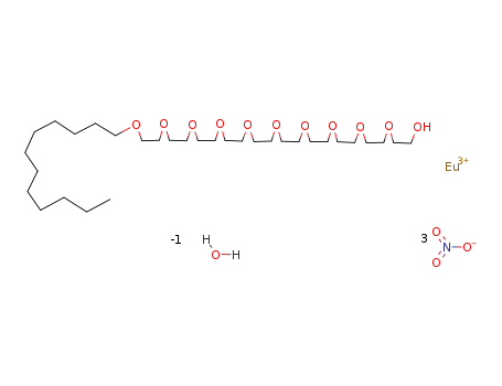 [(Eu(NO3)3)(decaethylene glycol monododecyl ether)]*99H2O