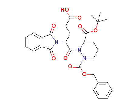 5-(2-((benzyloxy)carbonyl)-6-(tert-butoxycarbonyl)tetrahydropyridazin-1(2H)-yl)-4-(1,3-dioxoisoindolin-2-yl)-5-oxopentanoic acid