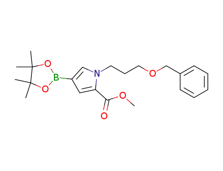 methyl 1-[3-(benzyloxy)propyl]-4-(4,4,5,5-tetramethyl-1,3,2-dioxaborolan-2-yl)-1H-pyrrole-2-carboxylate