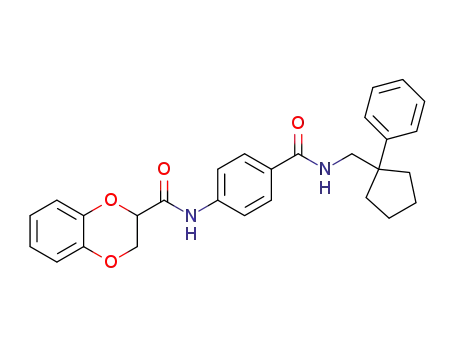 N-[4-(1-phenylcyclopentylmethylcarbamoyl)phenyl]-1,4-benzodioxane-2-carboxamide