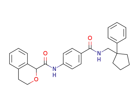 N-[4-(1-phenylcyclopentylmethylcarbamoyl)phenyl]isochroman-1-carboxamide