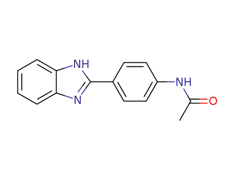Molecular Structure of 27030-98-4 (Acetamide, N-[4-(1H-benzimidazol-2-yl)phenyl]-)