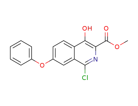 methyl 4-hydroxy-1-chloro-7-phenoxyisoquinoline-3-carboxylate