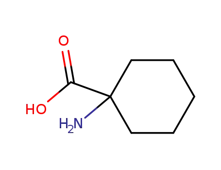 Molecular Structure of 2756-85-6 (1-Amino-1-cyclohexanecarboxylic acid)
