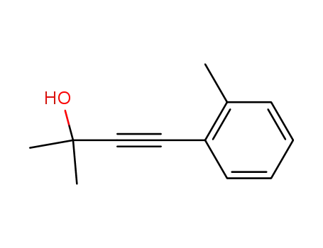 Molecular Structure of 40888-14-0 (2-Methyl-4-o-tolylbut-3-yn-2-ol)