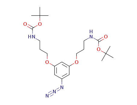 di-tert-butyl (((5-azido-1,3-phenylene)bis(oxy))bis(propane-3,1-diyl))dicarbamate