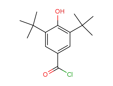Molecular Structure of 40056-43-7 (Benzoyl chloride, 3,5-bis(1,1-dimethylethyl)-4-hydroxy-)