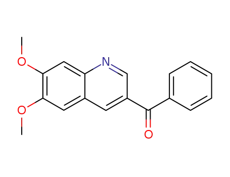 Molecular Structure of 107572-53-2 (Methanone, (6,7-dimethoxy-3-quinolinyl)phenyl-)
