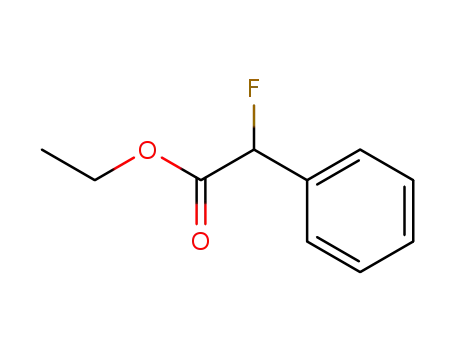 Molecular Structure of 643-77-6 (Benzeneacetic acid, a-fluoro-, ethyl ester)