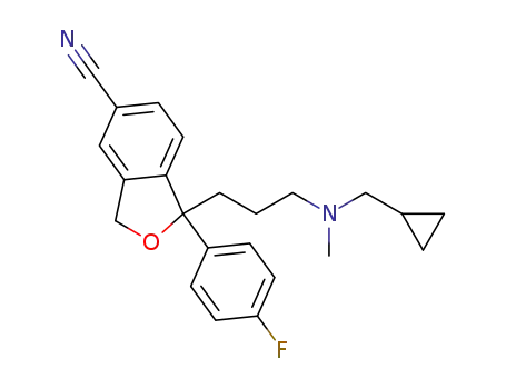 1-(3-((cyclopropylmethyl)(methyl)amino)propyl)-1-(4-fluorophenyl)-1,3-dihydroisobenzofuran-5-carbonitrile