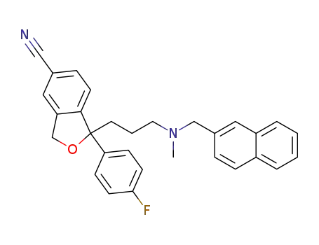 1-(4-fluorophenyl)-1-(3-(methyl(naphthalen-2-ylmethyl)amino)-propyl)-1,3-dihydroisobenzofuran-5-carbonitrile