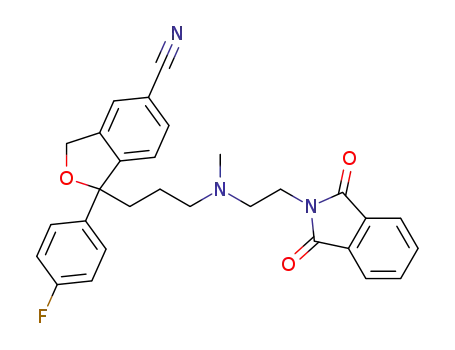 1-(3-((2-(1,3-dioxoisoindolin-2-yl)ethyl)(methyl)amino)propyl)-1-(4-fluorophenyl)-1,3-dihydroisobenzofuran-5-carbonitrile