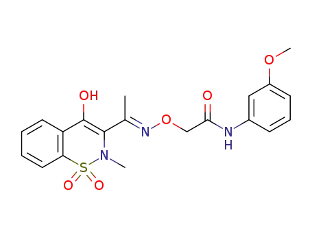(E)-2-(((1-(4-hydroxy-2-methyl-1,1-dioxido-2H-benzo[e][1,2]thiazin-3-yl)ethylidene)amino)oxy)-N-(3-methoxyphenyl)acetamide