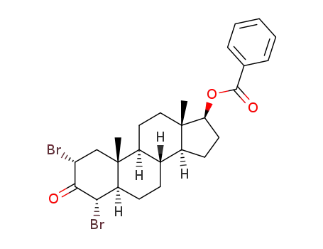 17β-benzoyloxy-2α,4α-dibromo-5α-androstan-3-one