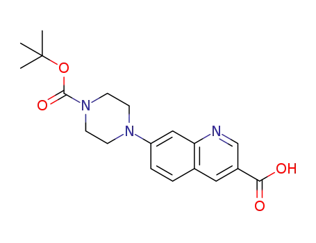 7-(4-(tert-butoxycarbonyl)-piperazin-1-yl)quinoline-3-carboxylic acid