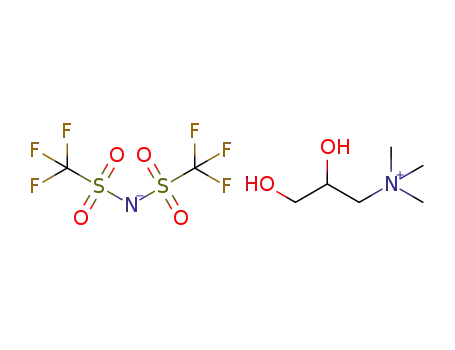 N-[(2,3-dihydroxy)prop-1-yl]-N,N,N-trimethylammonium bistriflamide