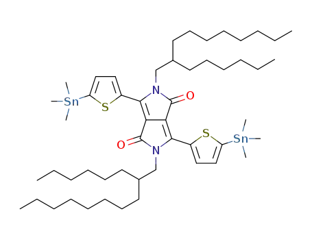2,5-bis(2-hexyldecyl)-3,6-bis(5-trimethylstannylthiophen-2-yl)pyrrolo[3,4-c]pyrrole-1,4-dione