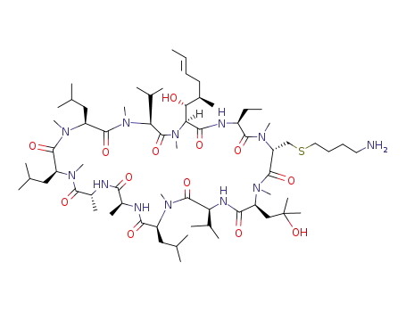 [(S)-(4-aminobutylthio)methyl-Sar]-3-[(γ-hydroxy)-NMeLeu]-4-cyclosporin