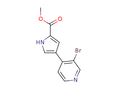 4-(3-bromopyridin-4-yl)-1H-pyrrole-2-carboxylic acid methyl ester