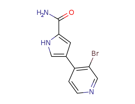4-(3-bromopyridin-4-yl)-1H-pyrrole-2-carboxylic acid amide