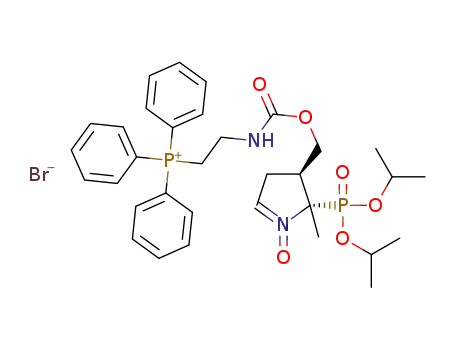 (4R*,5R*)-5-(diisopropyloxyphosphoryl)-5-methyl-4-[({[2-(triphenylphosphonio)ethyl]carbamoyl}oxy)methyl]pyrroline N-oxide bromide