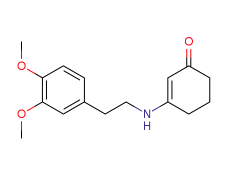 Molecular Structure of 27032-09-3 (3-{[2-(3,4-dimethoxyphenyl)ethyl]amino}cyclohex-2-en-1-one)