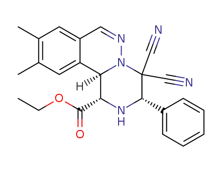 (1S,3S,11bR)-ethyl 4,4-dicyano-9,10-dimethyl-3-phenyl-2,3,4,11b-tetrahydro-1H-pyrazino[2,1-a]phthalazine-1-carboxylate
