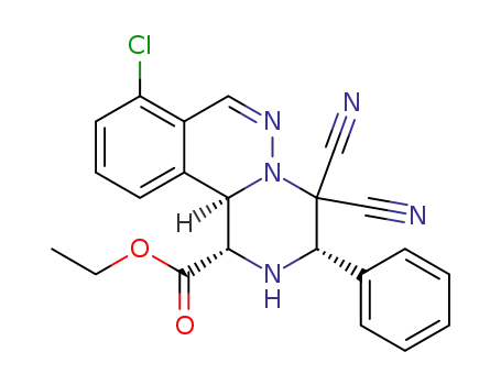 (1S,3S,11bR)-ethyl 4,4-dicyano-9,10-dimethyl-3-phenyl-2,3,4,11b-tetrahydro-1H-pyrazino[2,1-a]phthalazine-1-carboxylate