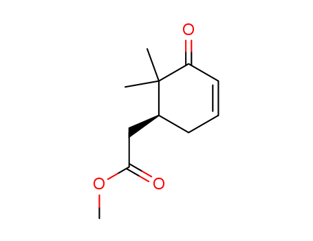 3-Cyclohexene-1-acetic acid, 6,6-dimethyl-5-oxo-, methyl ester, (S)-