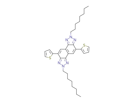 3,7-di(thiophen-5-yl)-naphtho[1,2-c:5,6-c]bis(2-octyl-[1,2,3]triazole)