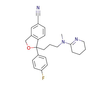1-(4-fluorophenyl)-1-{3-[methyl(3,4,5,6-tetrahydropyridin-2-yl)amino]propyl}-1,3-dihydro-2-benzofuran-5-carbonitrile
