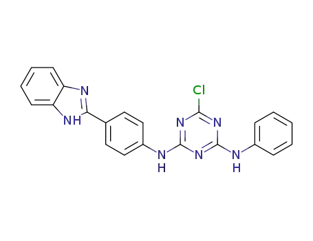 N2-(4-(1H-benzo[d]imidazol-2-yl)phenyl)-6-chloro-N4-phenyl-1,3,5-triazine-2,4-diamine