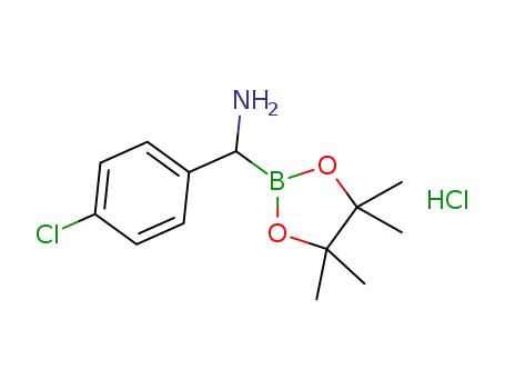(4-chlorophenyl)(4,4,5,5-tetramethyl-1,3,2-dioxaborolan-2-yl)methanaminium chloride
