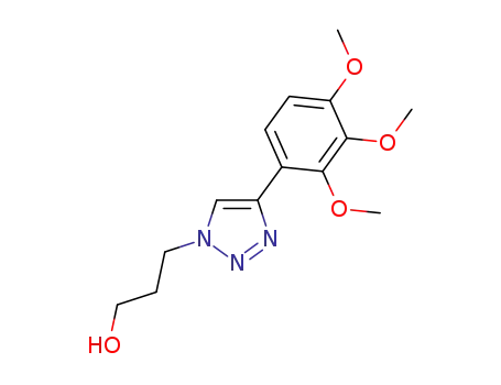 3-[4-(2,3,4-trimethoxyphenyl)-1H-1,2,3-triazol-1-yl]propan-1-ol