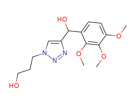 3-{4-[hydroxy(2,3,4-trimethoxyphenyl)methyl]-1H-1,2,3-triazol-1-yl}propan-1-ol