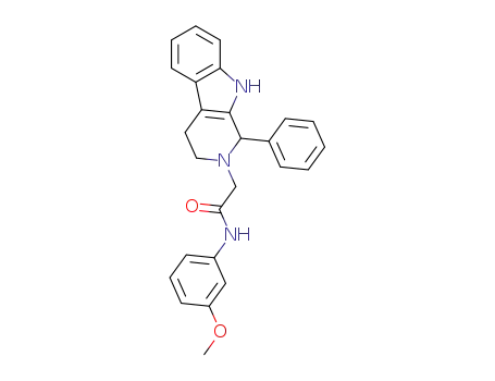 2-(3,4-dihydro-1-phenyl-1H-pyrido[3,4-b]indol-2(9H)-yl)-N-(3-methoxyphenyl)acetamide