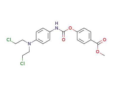 Molecular Structure of 27885-39-8 (methyl 4-[({4-[bis(2-chloroethyl)amino]phenyl}carbamoyl)oxy]benzoate)