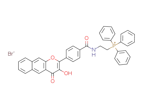 (2-(4-(3-hydroxy-4-oxo-4H-benzo[g]chromen-2-yl)benzamido)ethyl)triphenylphosphonium bromide