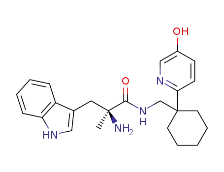(S)-2-amino-3-(1H-indol-3-yl)-N-[1-(5-hydroxypyridin-2-yl)cyclohexylmethyl]-2-methylpropionamide