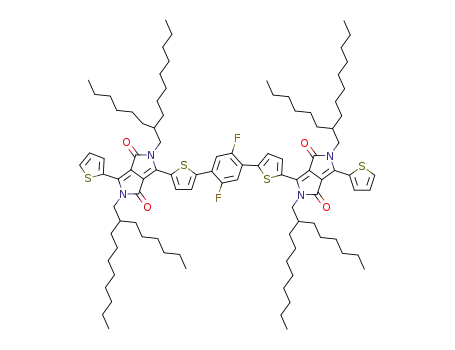 6,6'-(5,5'-(2,5-difluoro-1,4-phenylene)bis(thiophene-5,2-diyl))bis(2,5-bis(2-hexyldecyl)-3-(thiophen-2-yl)pyrrolo[3,4-c]pyrrole-1,4(2H,5H)-dione)